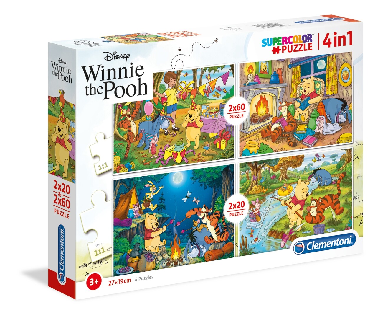 Puzzle cadre 30-48 p - Découvre la nature avec Winnie l'ourson