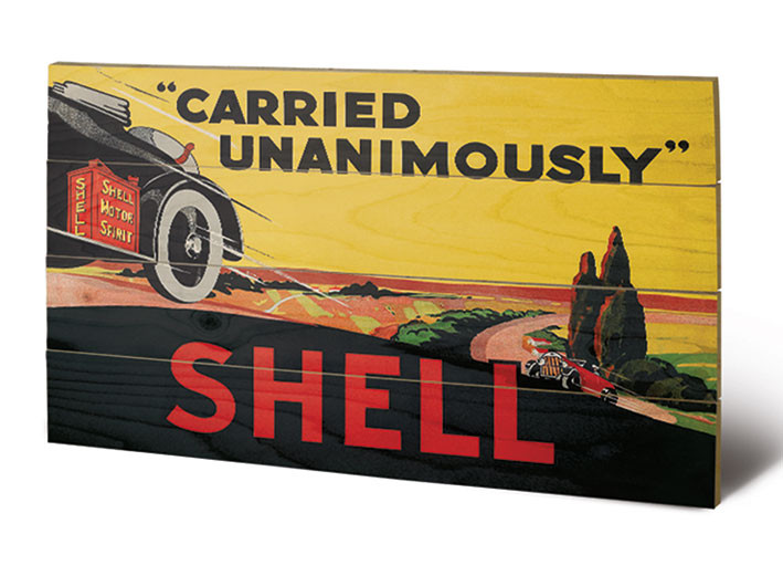 Shell - Carried Unanimously, 1923 Wooden Art | Sold at UKposters