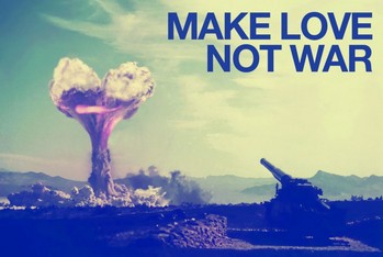 Make love not war картинки