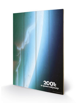 Poster su legno 2001: A Space Odyssey - Space Baby