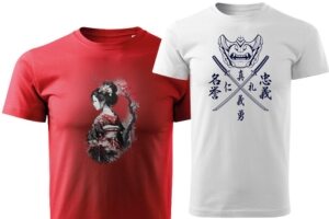 T-shirts med asiatiske motiver