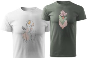 T-shirts med Line Art