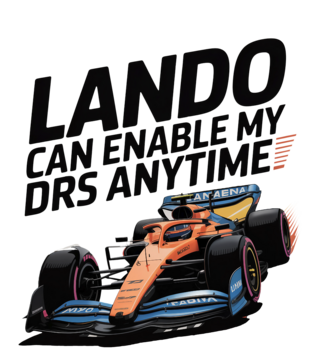 Tričko Lando Can Enable My DRS Funny F1 Inspired