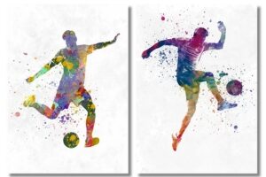 Watercolor football