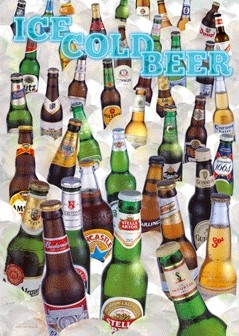 Beer ice cold beer 3D Plakat