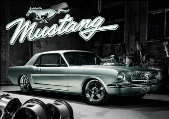MUSTANG 1966 3D Plakat