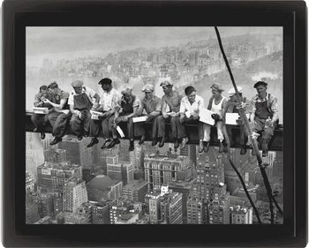 LUNCH ON SKYSCRAPER 3D plakat indrammet
