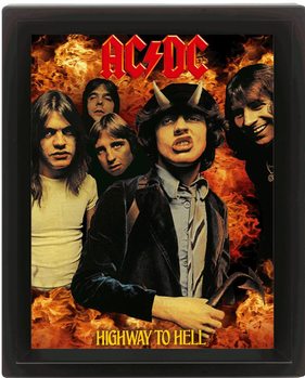 3D Plakát, Obraz s rámem AC/DC - higway to hell