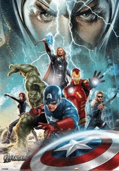 AVENGERS - heroes 3D Plakát, 3D Obraz