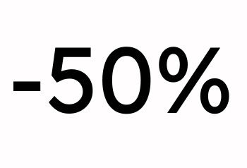 50 % off
