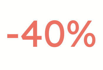 40%  de descuento