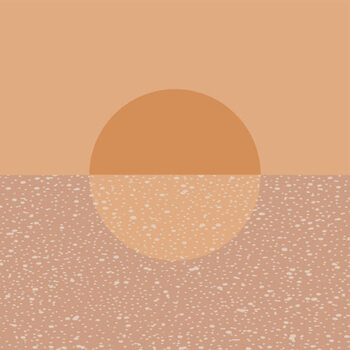 Samolepka Abstract contemporary aesthetic background landscape with