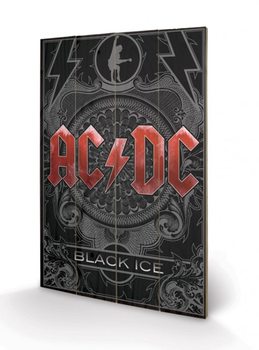 Bild auf Holz AC-DC - Black Ice