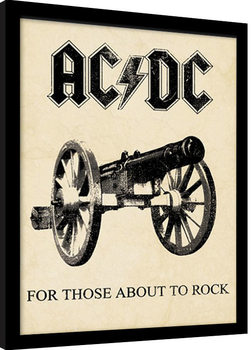 Πλαισιωμένη αφίσα AC/DC - for those about to rock