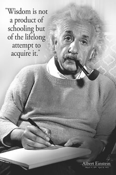 Poster Albert Einstein - citations et sagesse