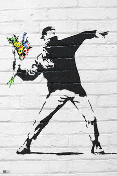Poster Banksy street art - Graffiti Throwing Flow