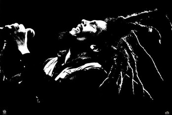 Poster Bob Marley - black & white