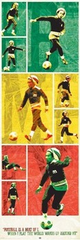 Poster Bob Marley - football