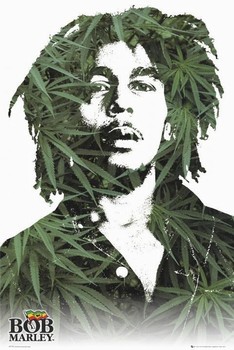 Poster Bob Marley - leaves