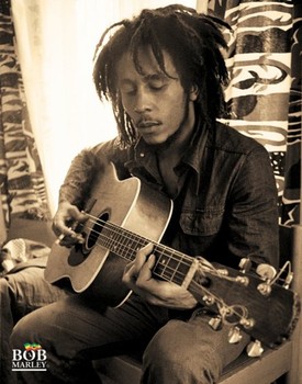 Poster Bob Marley - sitting