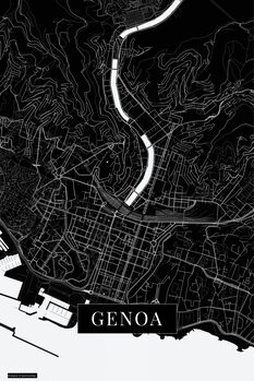 Poster Genoa black