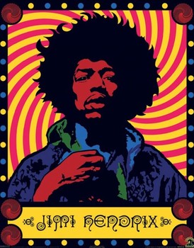 Poster JIMI HENDRIX - psychedlic