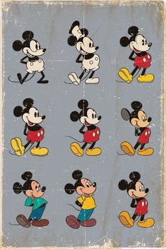 Poster MICKEY MOUSE - evolution