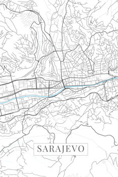 Poster Sarajevo white