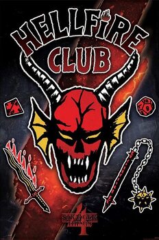 Poster Stranger Things 4 - Hellfire Club Emblem Rift