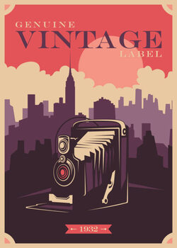 Poster Vintage poster design.