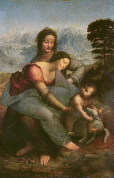 Poster Virgin and Child with St. Anne, c.1510
