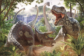 David Penfound - Dinosaur Battle Poster