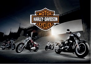 Harley Davidson - bikes Poster en 3D