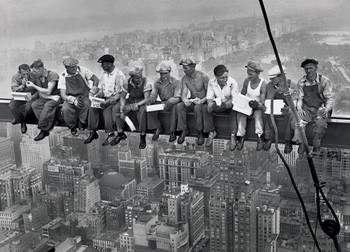Lunch on a skyscraper Poster