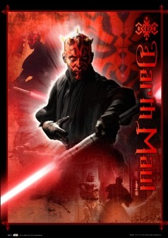 STAR WARS - darth maul Poster en 3D