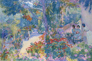 Schilderij op canvas Afternoon in the Garden, 1904-5