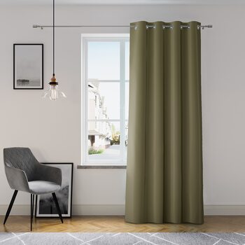 Κουρτίνα Amelia Home - Eyelets Khaki 1 τεμ