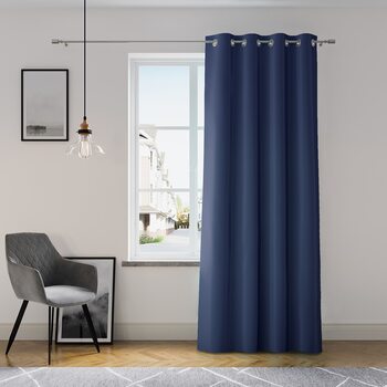 Zavese Amelia Home - Eyelets Navy 1 kos