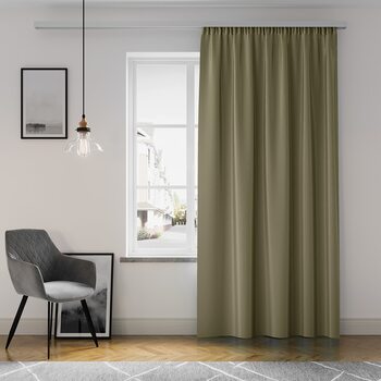 Závěs Amelia Home - Pleat Khaki Brown 1 ks