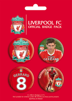 Ansteckerset LIVERPOOL - gerrard