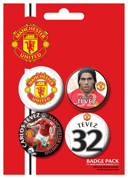 Ansteckerset MANCH. UNITED - Tevez