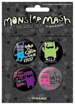 Ansteckerset MONSTER MASH - i hate cute