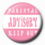 Anstecker Parental Advisory (Pink)