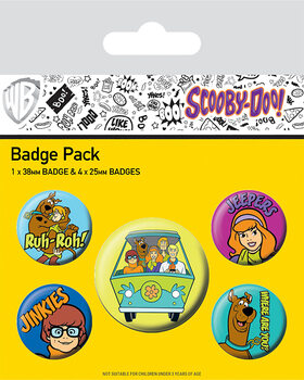 Ansteckerset Scooby Doo - Mystery Machine Team
