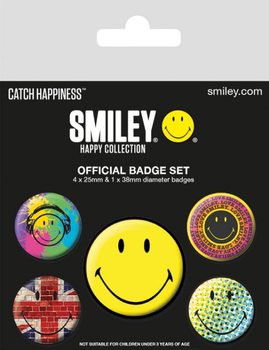 Ansteckerset Smiley - Classic