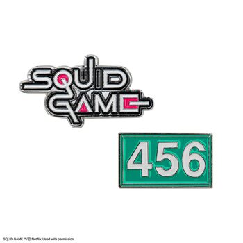 Ansteckerset Squid Game - Logo & 456