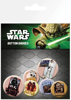 Ansteckerset Star Wars - Retro