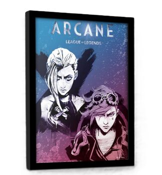 Framed Poster Arcane - Jinx & Vi