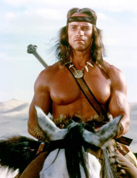 Samolepka Arnold Schwarzenegger, Conan The Barbarian 1982 Directed By John Milius