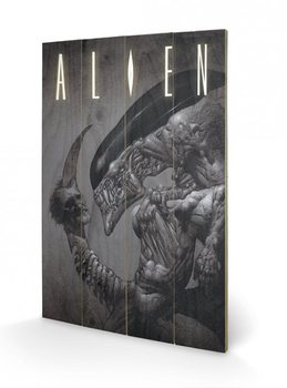 Cuadro de madera Alien - Head on Tail